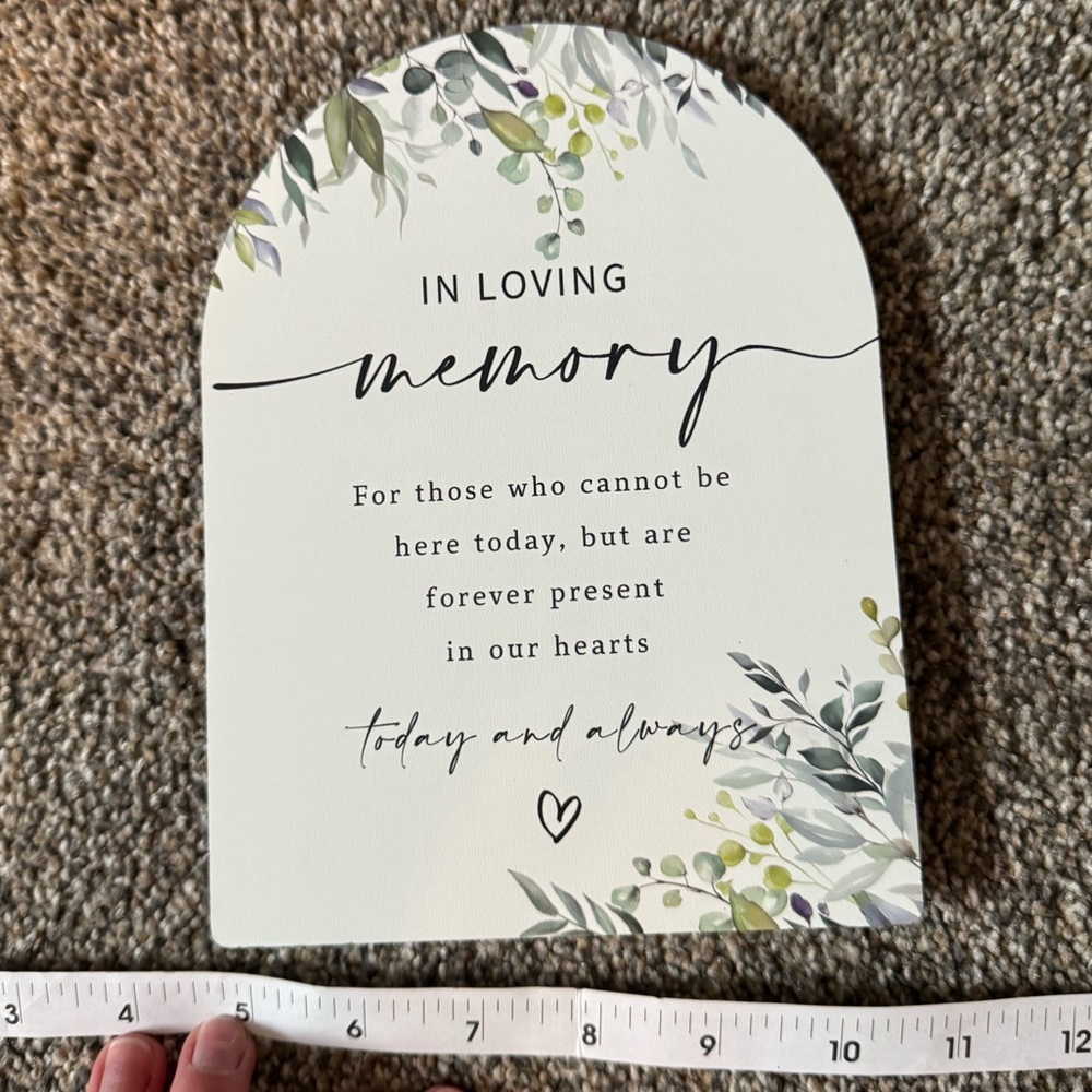 Wedding Memorial Offrenda Sign
